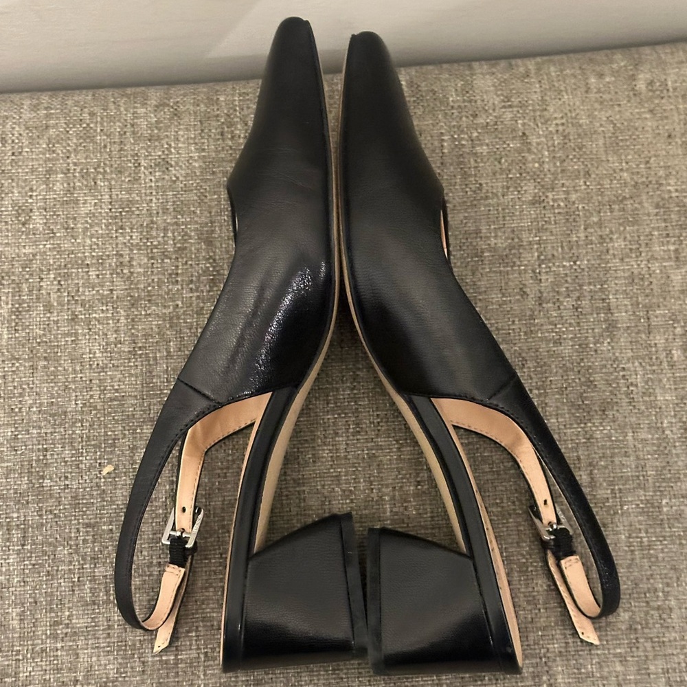 Franco Sarto Racer slingback Black Pumps Size 7.5 - Picture 7 of 9